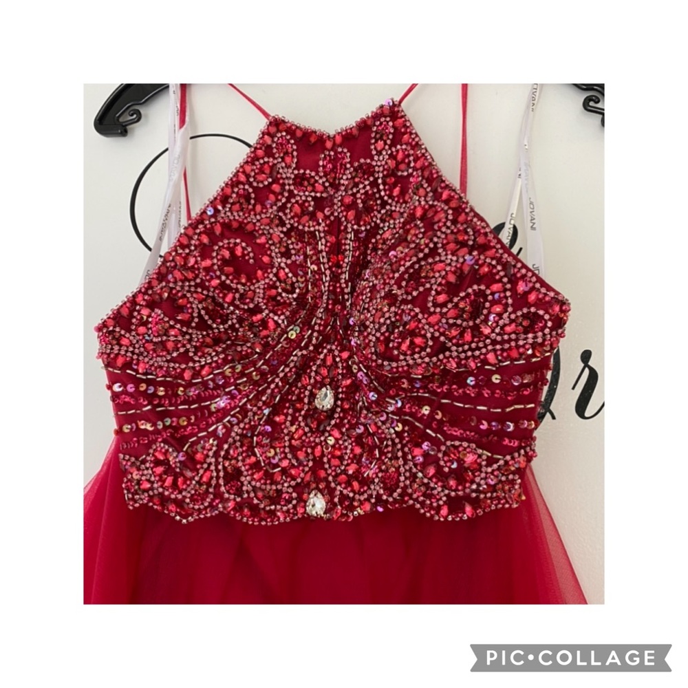 Jovani 2pc set top beaded back open set - Picture 4 of 6